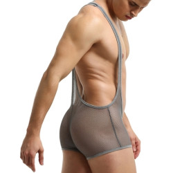 MenSexyWear Singlet sexy Tocki Gris